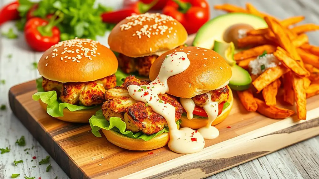 cauliflower sliders with spice