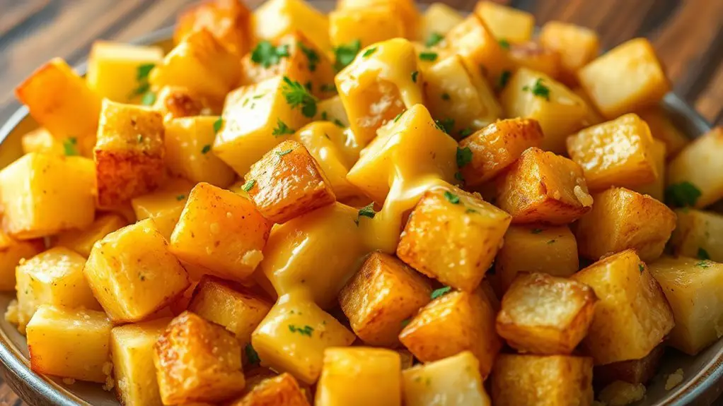 cheesy potato breakfast dish