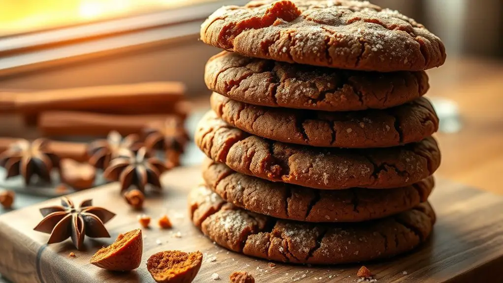 chewy molasses gingersnap cookies