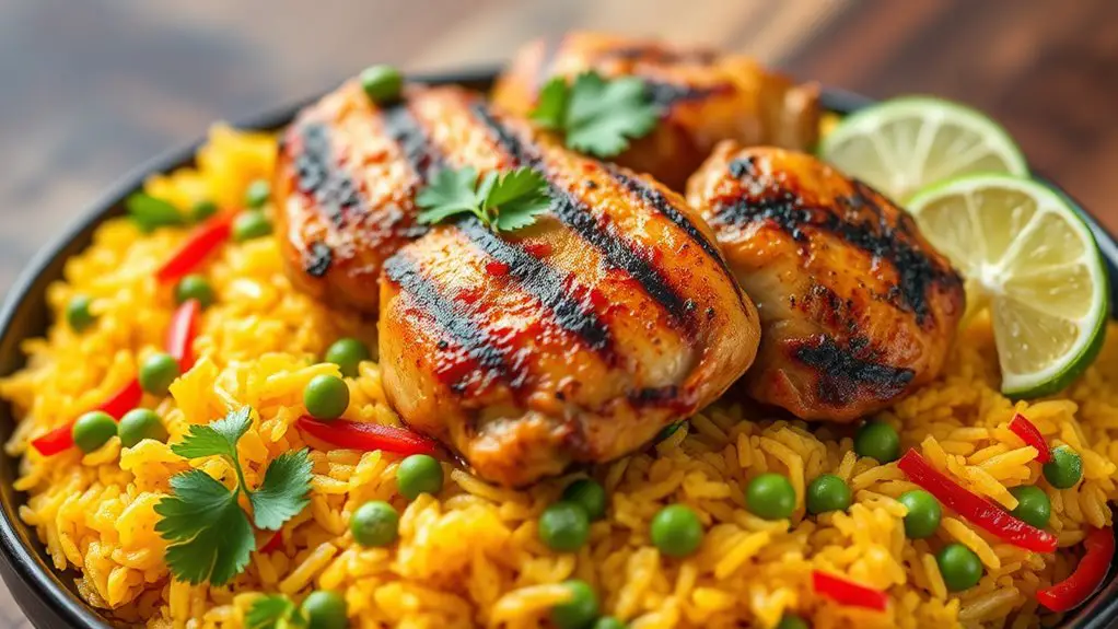 chicken with rice dish