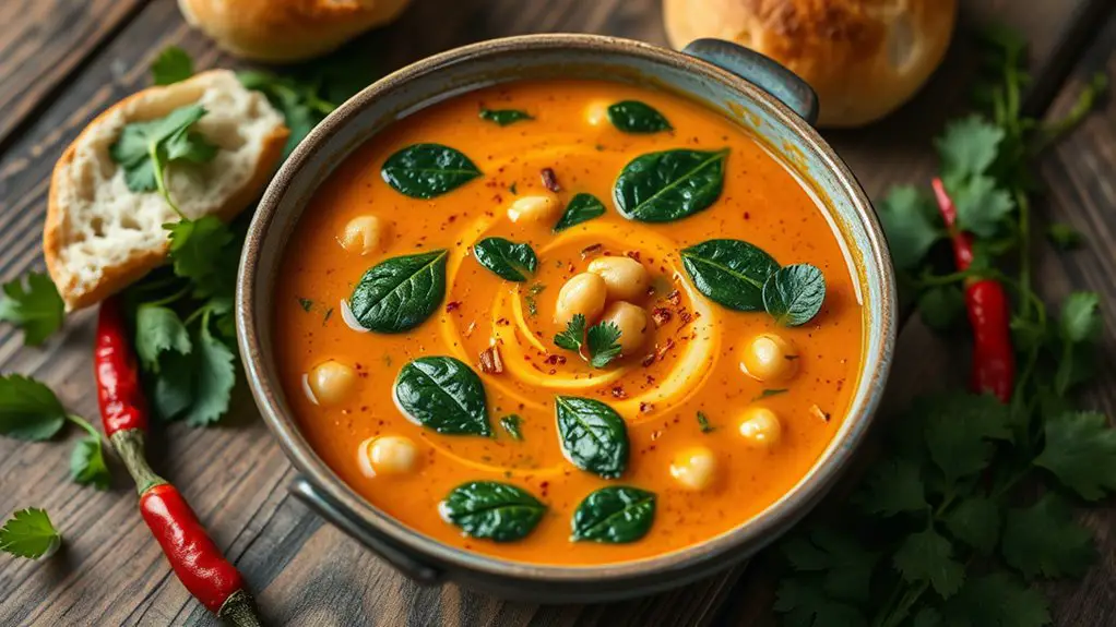 chickpea spinach soup recipe