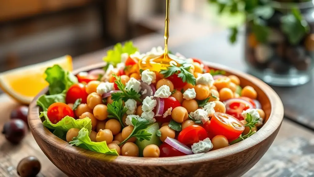 chickpeas mediterranean flavors combined