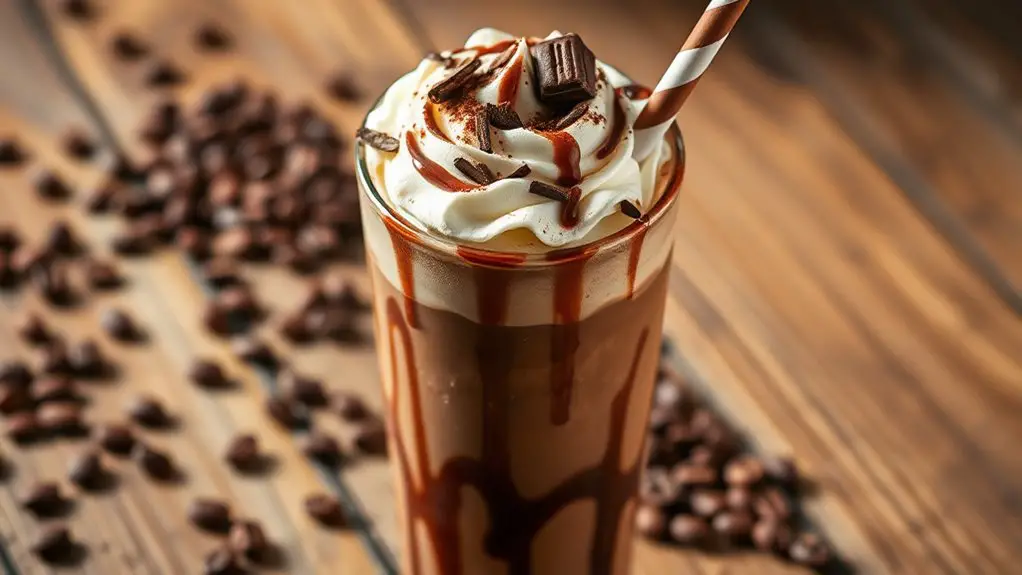 chilled chocolate coffee drink