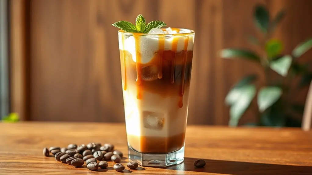 chilled espresso with caramel