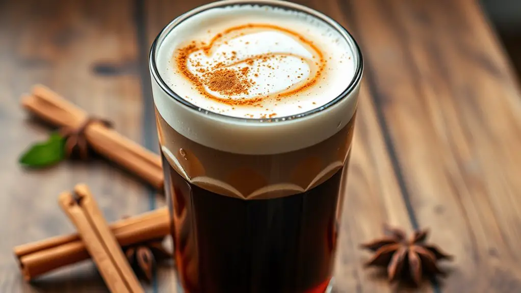 chilled spiced coffee beverage