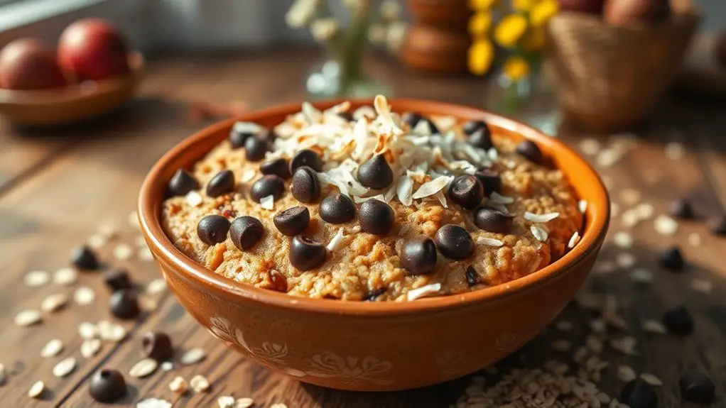 chocolate chip coconut oats