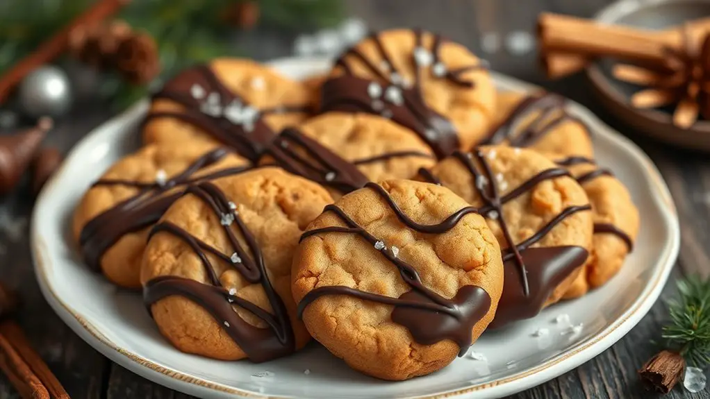 chocolate covered spicy cookies