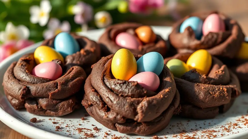 chocolate easter egg cookies