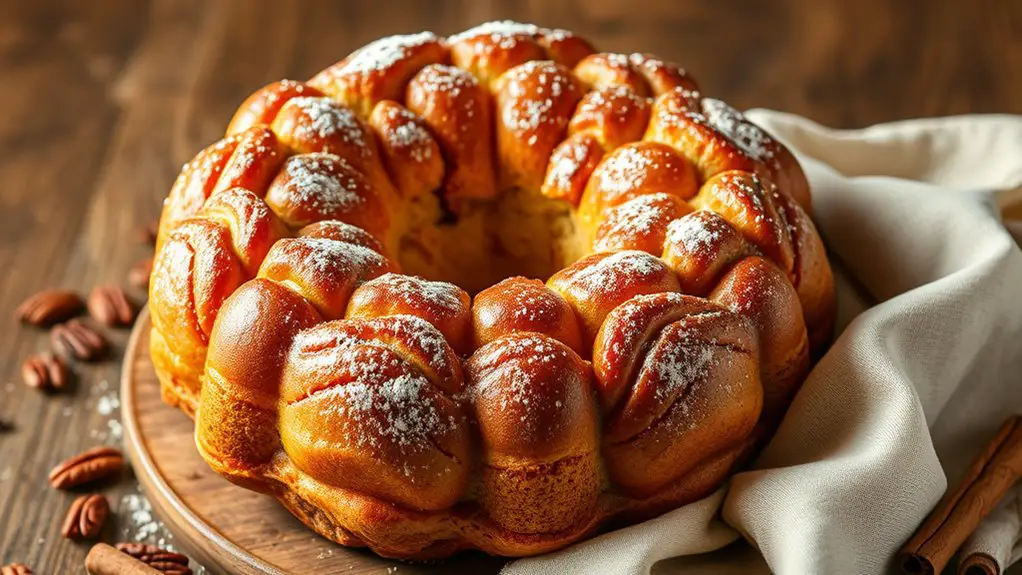 cinnamon flavored pull apart bread