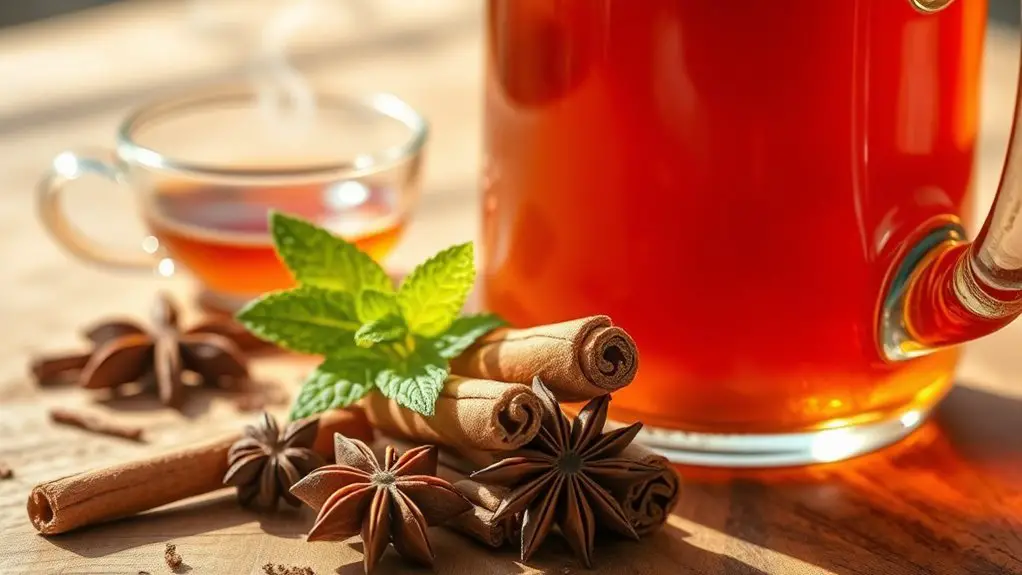 cinnamon infused sweet tea