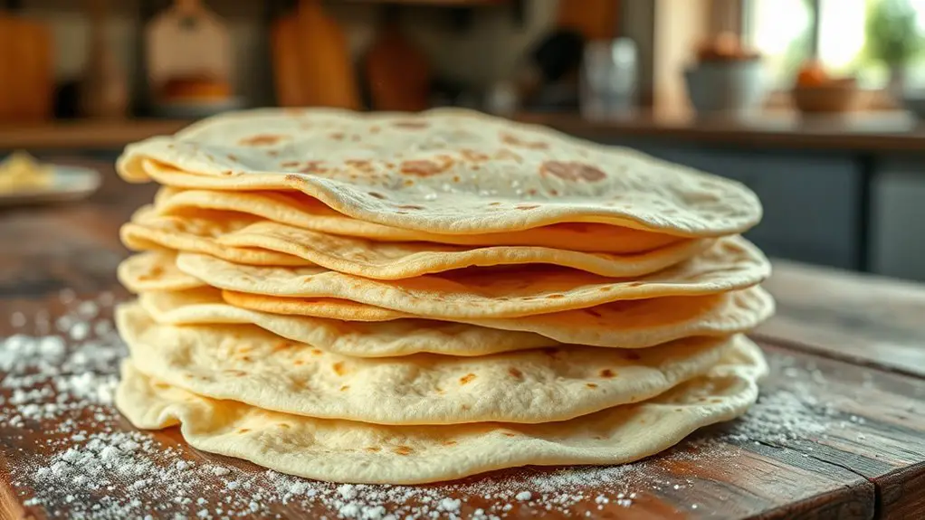 classic homemade flour tortillas