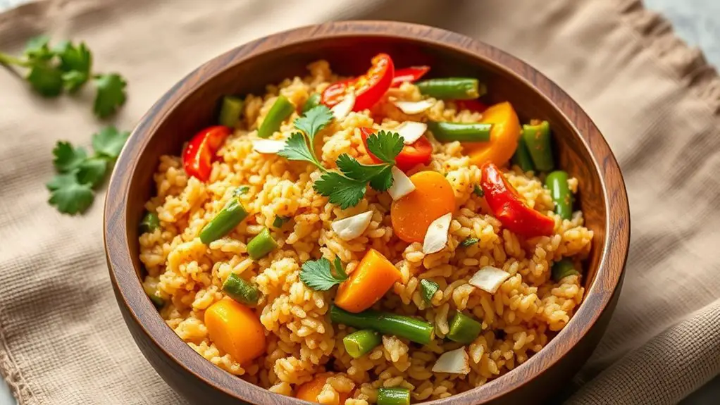 coconut curry brown rice