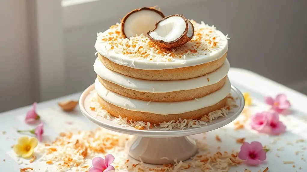 coconut flavored white cake recipe