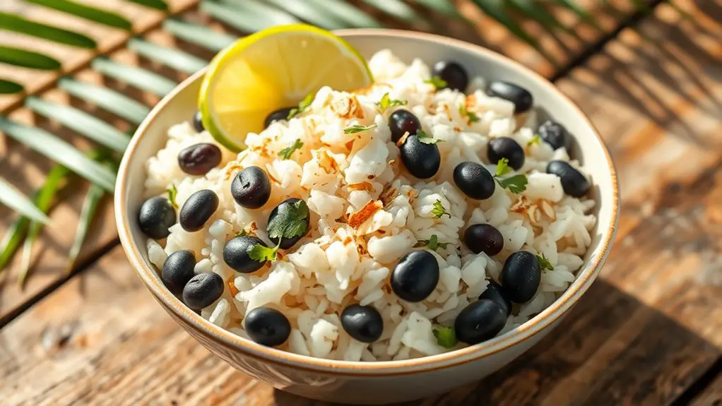 coconut rice with beans