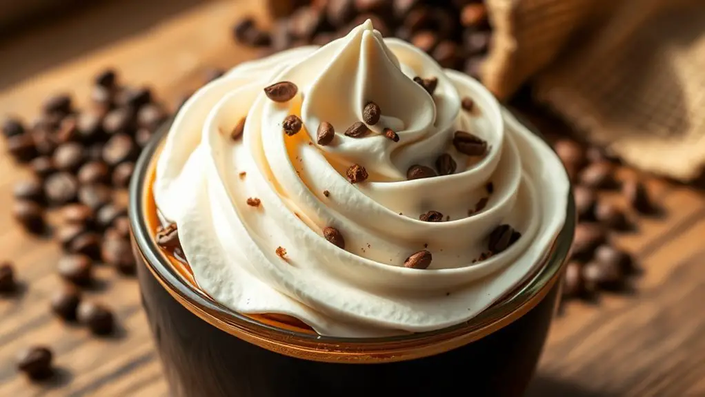 coffee flavored whipped topping