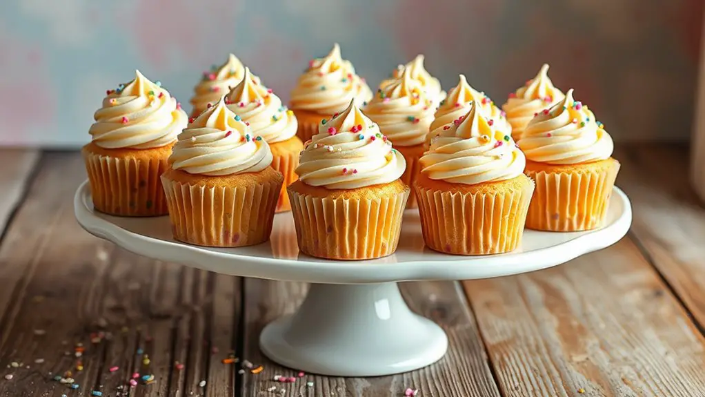 colorful vanilla cupcake recipe