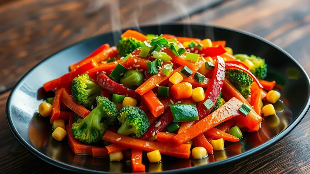 colorful vegetable stir fry