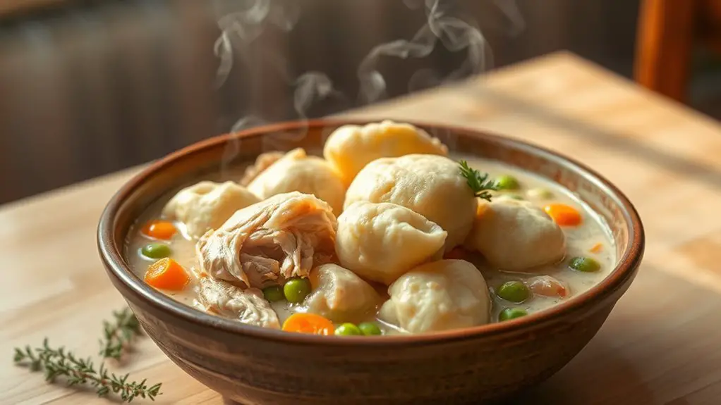 comforting chicken and dumplings