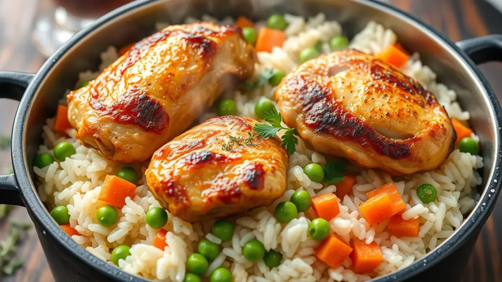 comforting chicken and rice