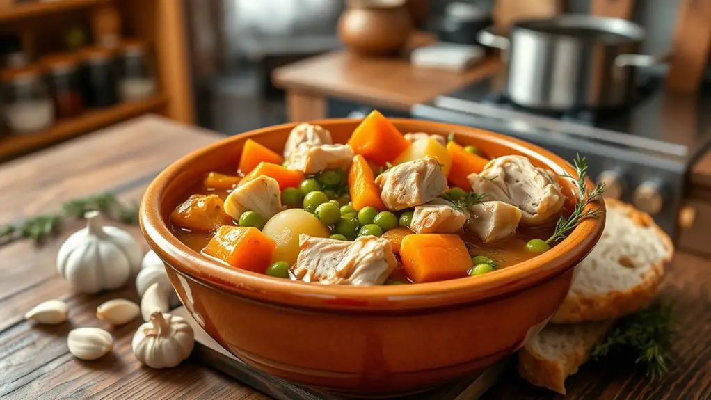 comforting hearty chicken stew