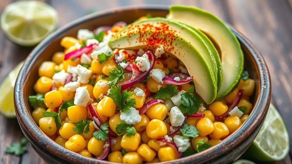 corn salad with mexican flavors