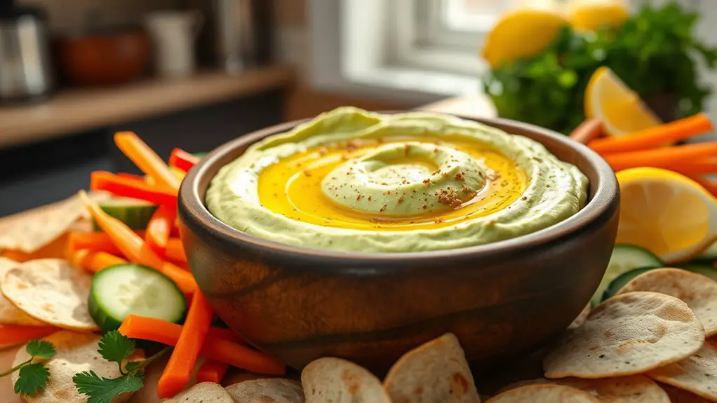 creamy avocado based dip