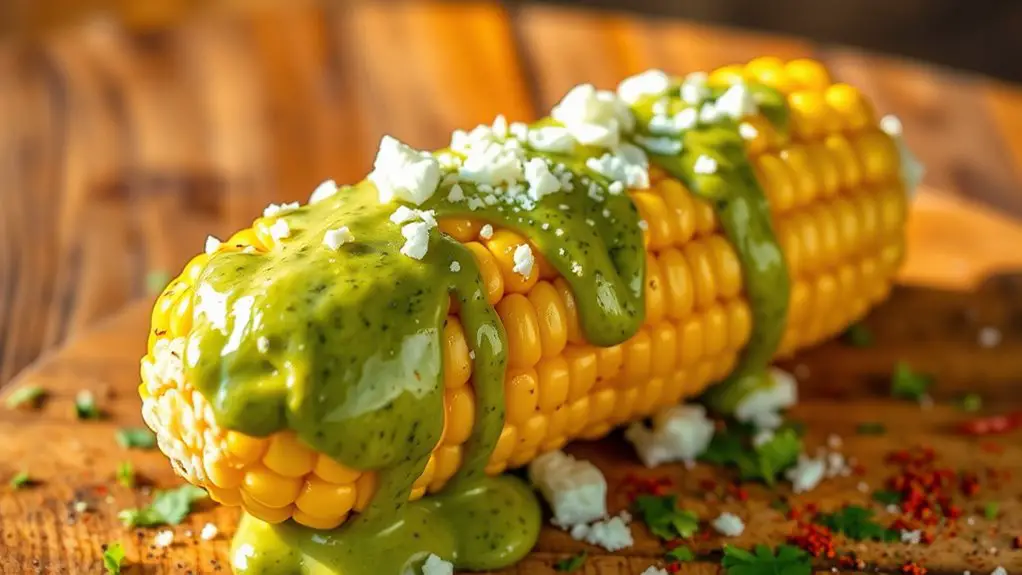 creamy avocado corn dish