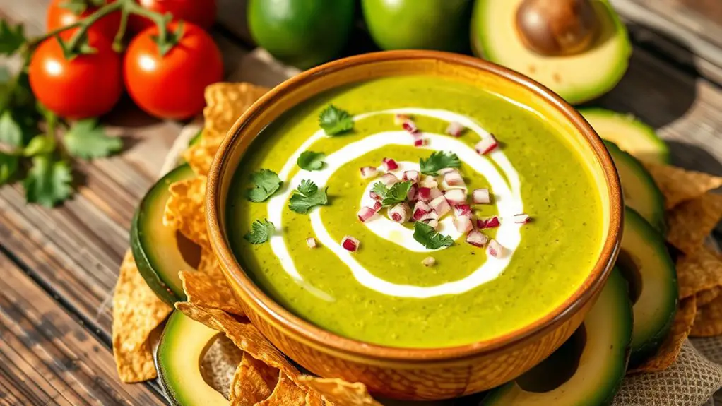 creamy avocado soup recipe