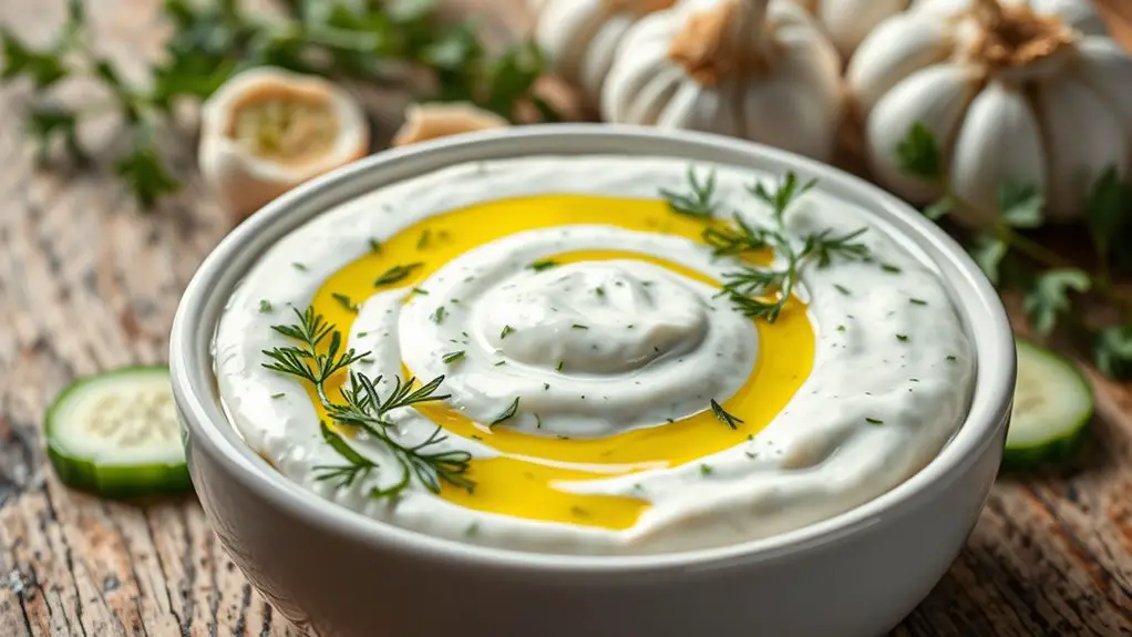 creamy cucumber yogurt dip