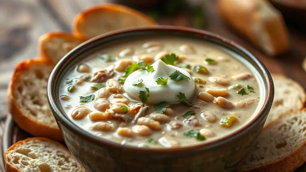 creamy flavorful turkey chili