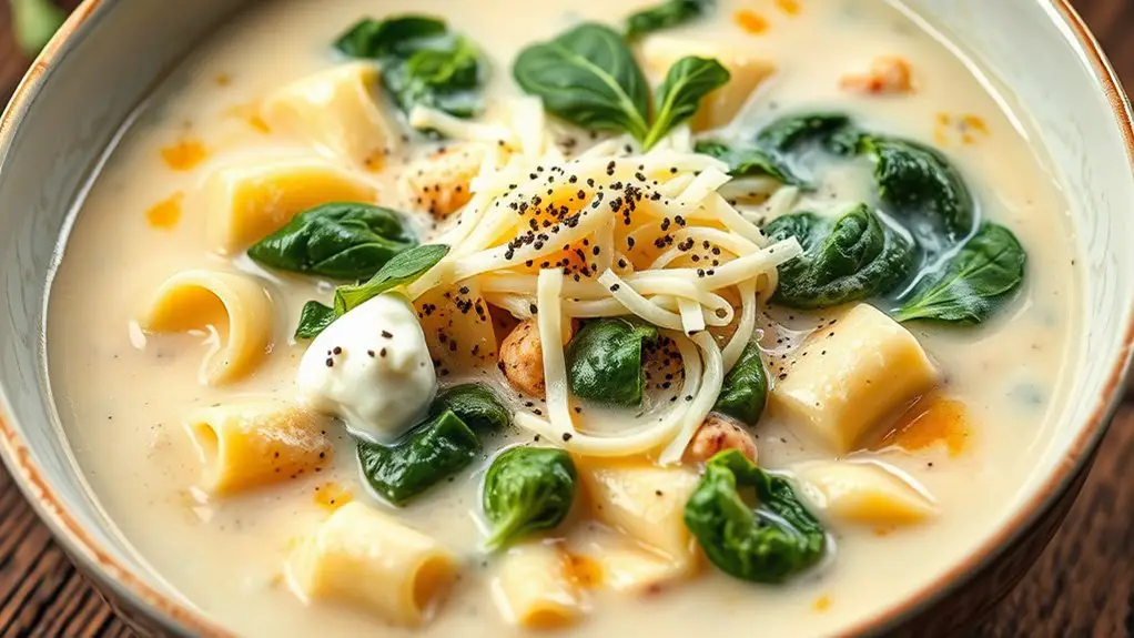 creamy lasagna inspired soup