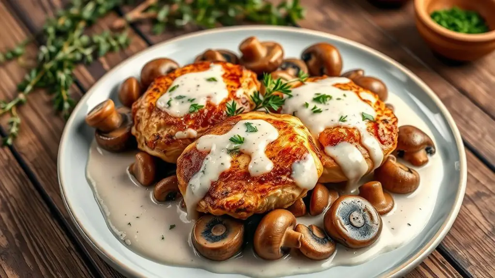 creamy mushroom chicken recipe