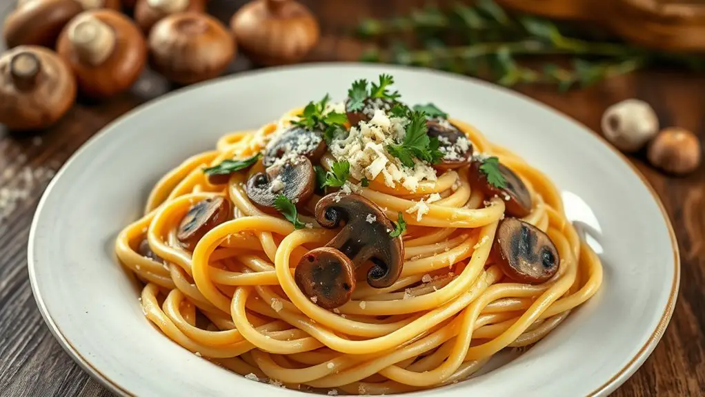 creamy mushroom pasta recipe