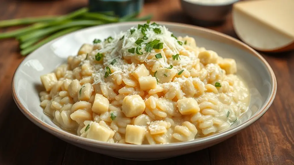 creamy parmesan artichoke risotto