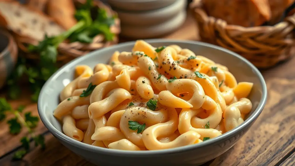 creamy pasta bean dish