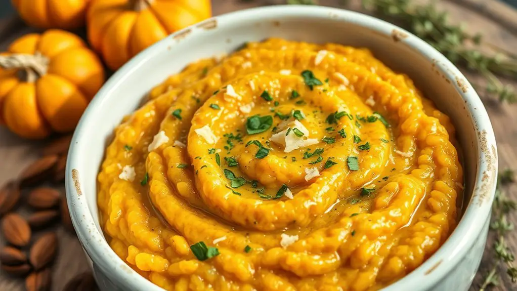 creamy pumpkin rice dish