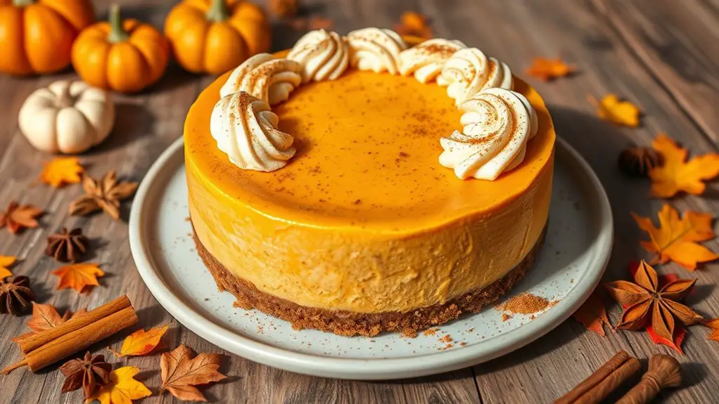 creamy pumpkin spice dessert