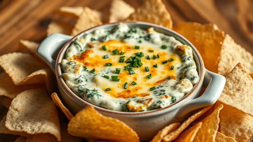 creamy spinach artichoke dip