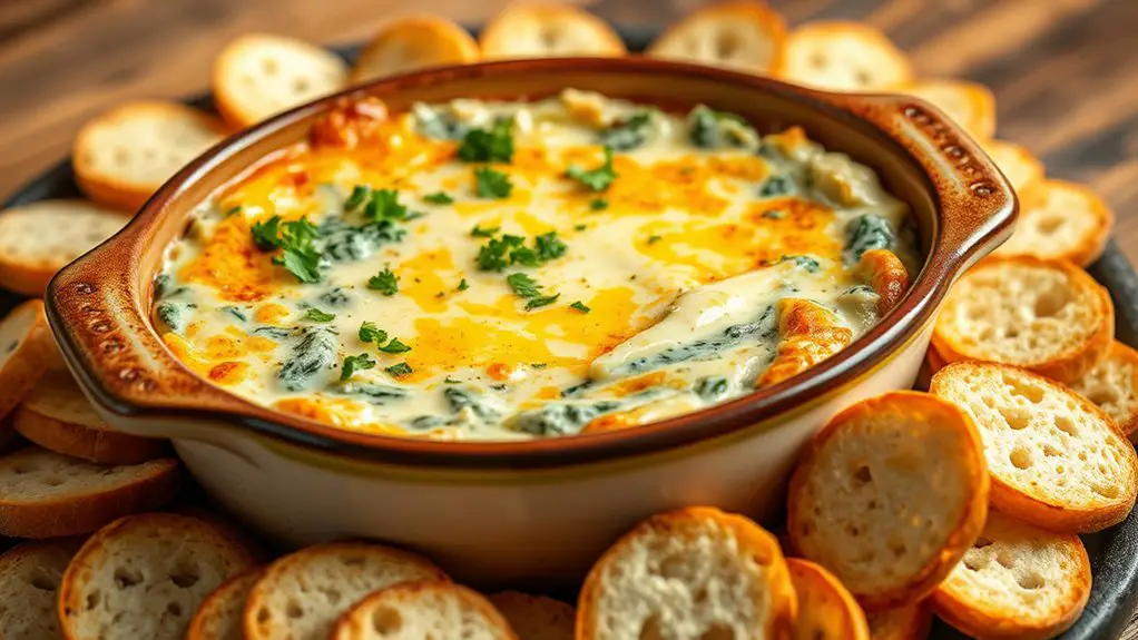 creamy spinach artichoke dip