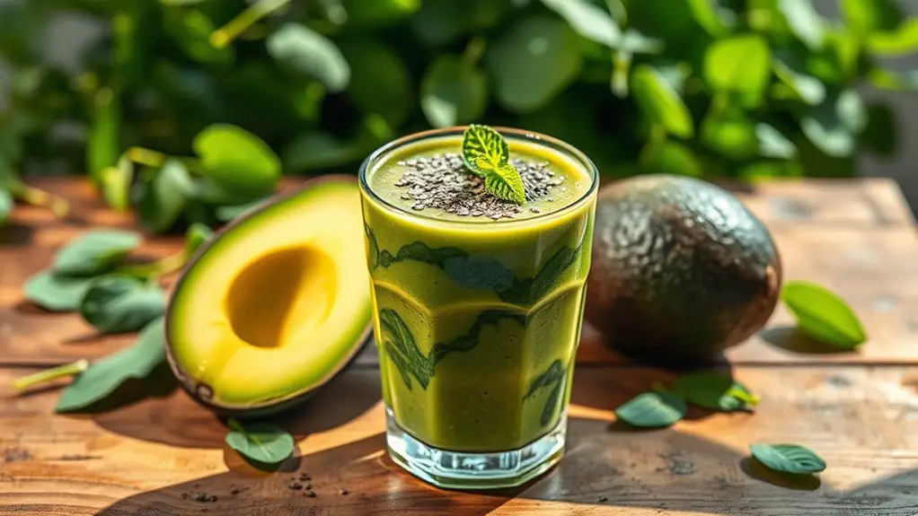 creamy spinach avocado blend