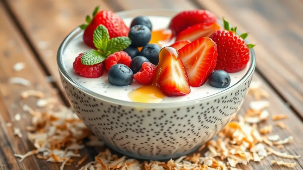 creamy vanilla chia pudding