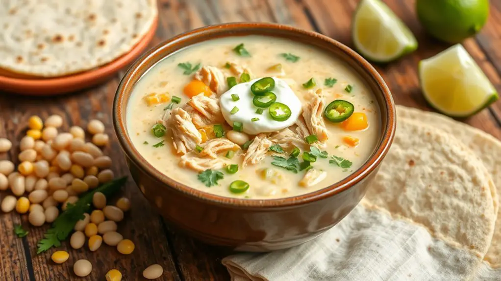 creamy white chicken chili