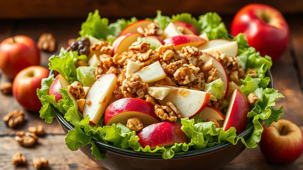 crispy apples walnuts celery