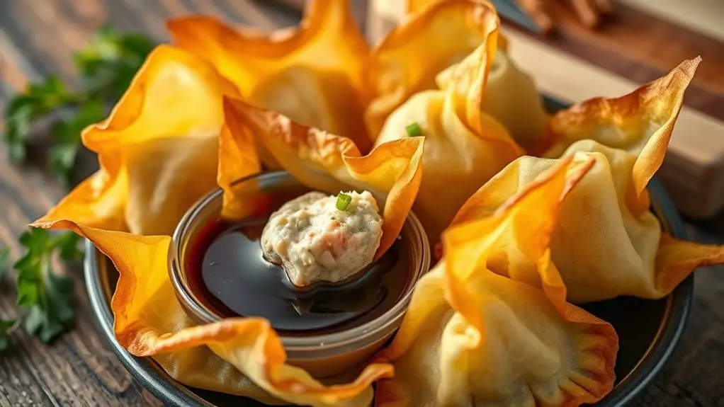 crispy crab rangoon delight