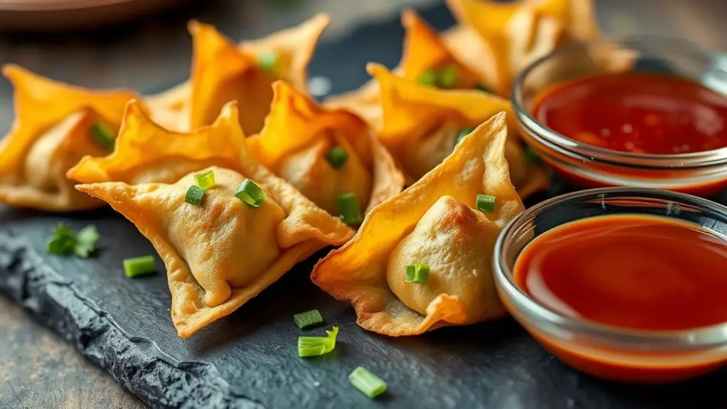 crispy cream cheese wontons