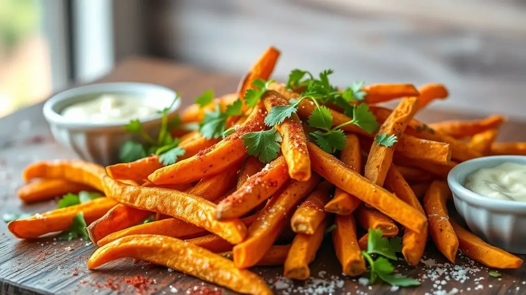 crispy flavorful sweet potato fries