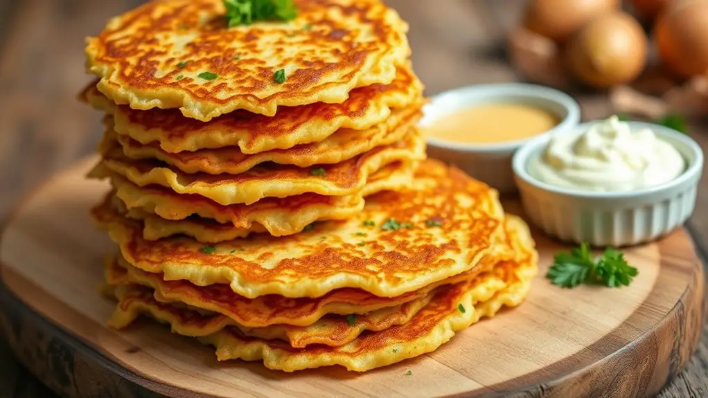 crispy fried potato pancakes