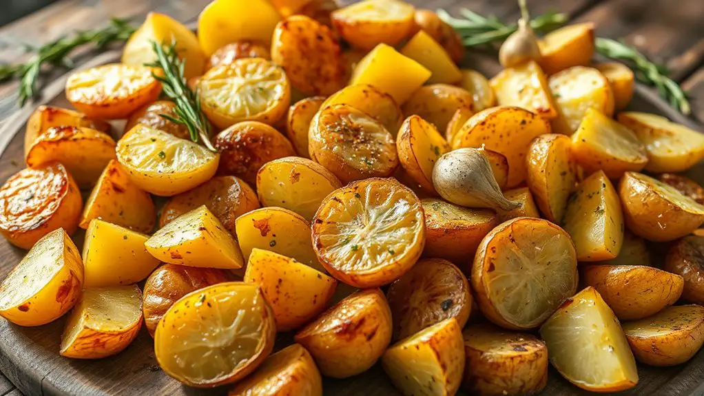 crispy golden roasted potatoes