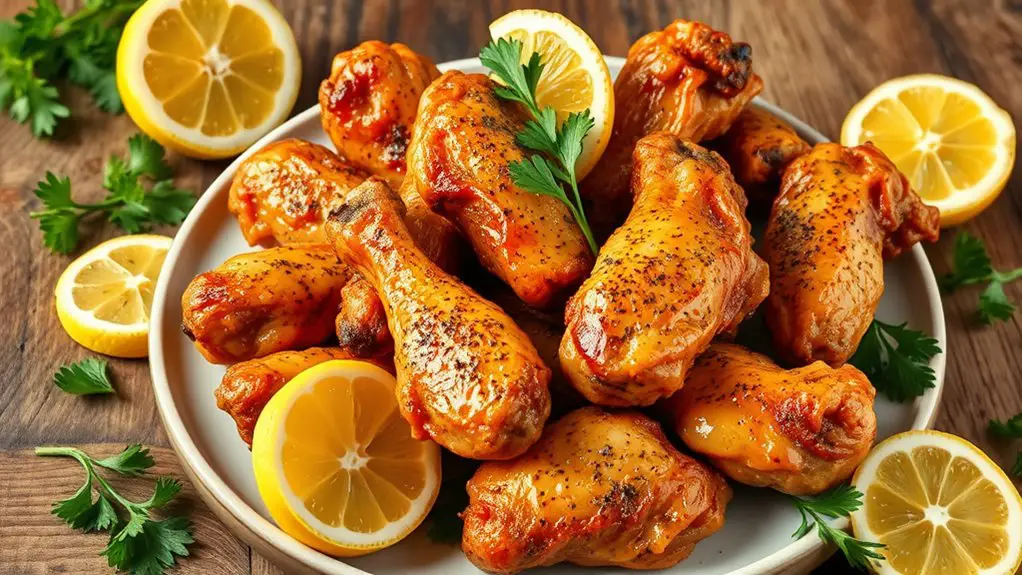 crispy lemon pepper wings