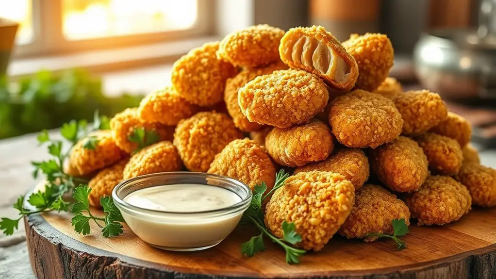 crispy parmesan chicken nuggets